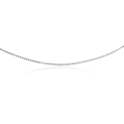 1/2 Carat Luminesce Lab Grown 45cm Diamond Tennis Necklace in Silver