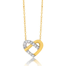 Load image into Gallery viewer, Luminesce Lab Grown Diamond Heart Pendant in 9ct Yellow Gold with Chain