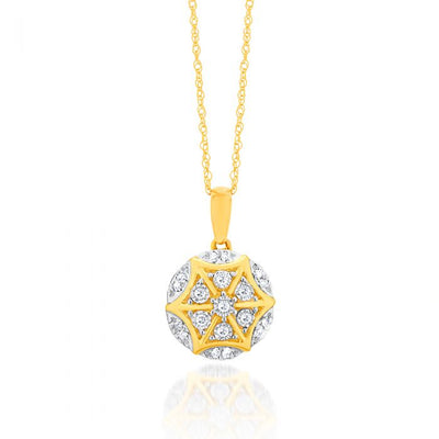Luminesce Lab Grown Diamond Pendant in 9ct Yellow Gold