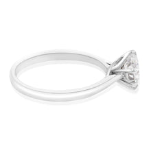 Load image into Gallery viewer, Luminesce Lab Grown 1 Carat Diamond Oval Solitaire Ring set in 14ct White Gold
