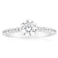 Load image into Gallery viewer, Luminesce Lab Grown 1 Carat Fancy Diamond Ring in 18ct White Gold