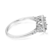 Load image into Gallery viewer, Luminesce Lab Grown 1/4 Carat Diamond Silver Ring