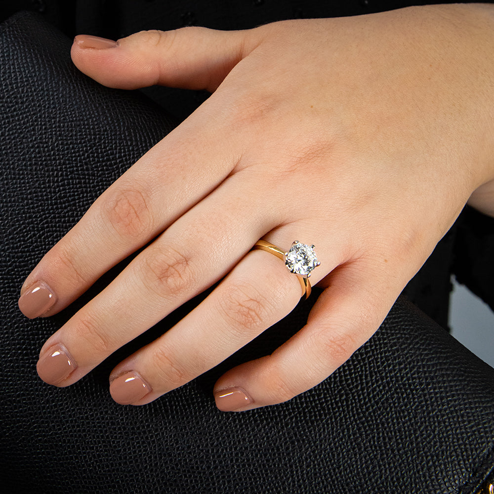 On Hand 2ct Engagement Ring Price How Much Does A 2ct Diamond Ring