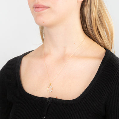 Luminesce Lab Grown 9ct Yellow Gold 0.10 Carat Diamond Circle of Life Pendant