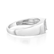 Load image into Gallery viewer, Luminesce Lab Grown 1/10 Carat Diamond Gents Ring in Sterling Silver