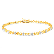 Load image into Gallery viewer, Luminesce Lab Grown Diamond infinity Bracelet in 9ct Yellow Gold