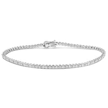 Load image into Gallery viewer, Luminesce Lab Grown 1/5th Carat 17.5cm Tennis Bracelet in 9ct White Gold