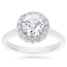 Load image into Gallery viewer, Luminesce Lab Grown 18ct White Gold 1.3 Carat Diamond Halo Ring