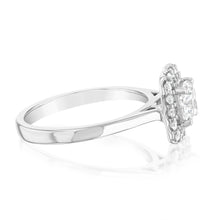 Load image into Gallery viewer, Luminesce Lab Grown 18ct White Gold 1.3 Carat Diamond Cushion Ring