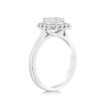 Load image into Gallery viewer, Luminesce Lab Grown 18ct White Gold 1.3 Carat Diamond Cushion Ring