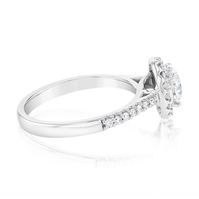 Luminesce Lab Grown 18ct White Gold 1.3 Carat Diamond Brilliant Engagement Ring