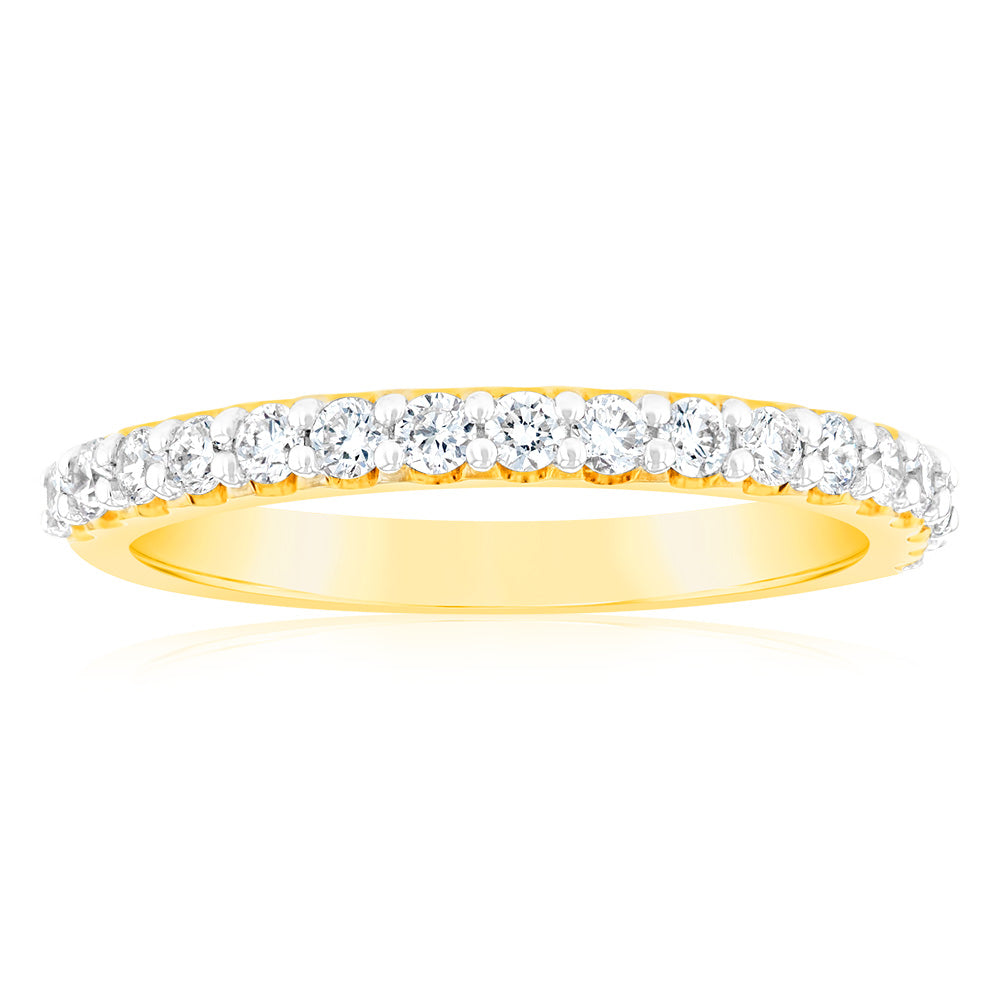 Luminesce Lab Grown Diamond 1/3 Carat Wedding Band 14ct Yellow Gold