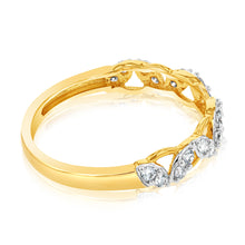 Load image into Gallery viewer, 9ct Yellow Gold 1/4 Carat Luminesce Lab Grown Diamond Dress Ring