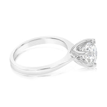 Load image into Gallery viewer, Certified Luminesce Lab Grown 2 Carat Solitaire Engagement Ring in 18ct White Gold