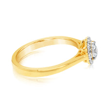 Load image into Gallery viewer, Luminesce Lab Grown 18 Carat Yellow Gold .30 Carat Diamond Solitaire Ring with Centre Diamond .25 Carat