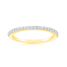 Load image into Gallery viewer, Luminesce Lab Grown 20pt Diamond Eternity Band in 18ct Yellow Gold