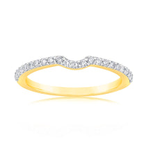 Load image into Gallery viewer, Luminesce Lab Grown 20pt Diamond Eternity Curve in 18ct Yellow Gold