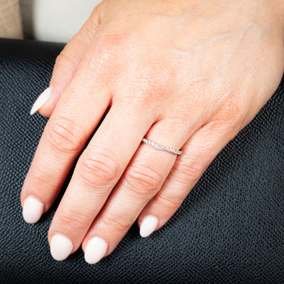 Luminesce Lab Grown 1/3 Carat Diamond Eternity Curve in 18ct Yellow Gold