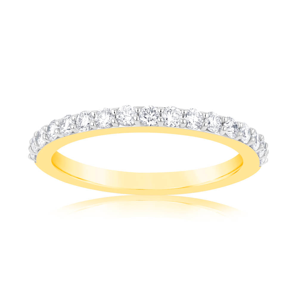 Luminesce Lab Grown 40pt Diamond Eternity Straight in 18ct Yellow Gold