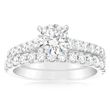 Load image into Gallery viewer, Luminesce Lab Grown 1Ct Diamond Bridal Set in 14ct White Gold