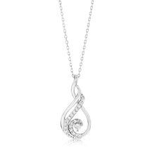 Load image into Gallery viewer, 9ct White Gold 1/10 Carat Luminesce Lab grown Diamond Pendant on Chain