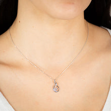 Load image into Gallery viewer, 9ct White Gold 1/10 Carat Luminesce Lab grown Diamond Pendant on Chain