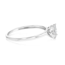 Load image into Gallery viewer, Luminesce Lab Grown Diamond .30 Carat Cluster Dress Ring in 9ct White Gold