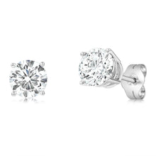 Load image into Gallery viewer, Luminesce Lab Grown Diamond 1.5 Carat Solitaire Stud Earrings in 14ct White Gold