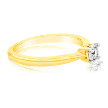 Load image into Gallery viewer, Luminesce Lab Grown Diamond 4 Claw Ring In 9ct Yellow Gold