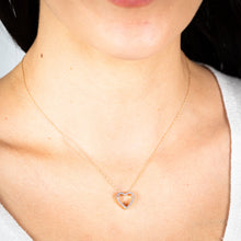 Load image into Gallery viewer, Luminesce Lab Grown 1/10 Carat Diamond Heart Pendant in 9ct Yellow Gold
