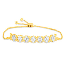 Load image into Gallery viewer, Luminesce Lab Grown 1/4 Carat Diamond Bracelet in 9ct Yellow Gold