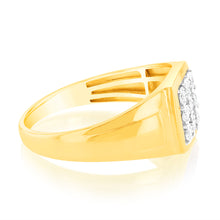 Load image into Gallery viewer, Luminesce Lab Grown 1/6 Carat Diamond Gents Ring in 9ct Yellow Gold