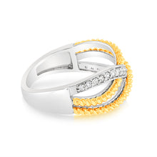 Load image into Gallery viewer, Luminesce Lab Grown 1/6 Carat Diamond Ring in 9ct Yellow Gold &amp; Sterling Silver