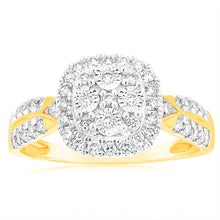 Load image into Gallery viewer, Luminesce Lab Grown 1/2 Carat Diamond Ring in 9ct Yellow Gold