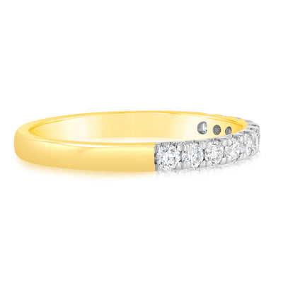 Luminesce Lab Grown Diamond 1/2 Carat Eternity Ring in 9ct Yellow Gold