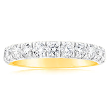 Load image into Gallery viewer, Luminesce Lab Grown Diamond 1 Carat Eternity Ring in 9ct Yellow Gold