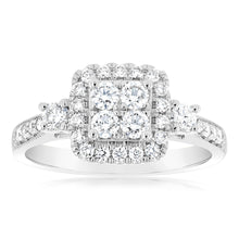 Load image into Gallery viewer, Luminesce Lab Grown 0.65 Carat Diamond Ring in 9ct White Gold