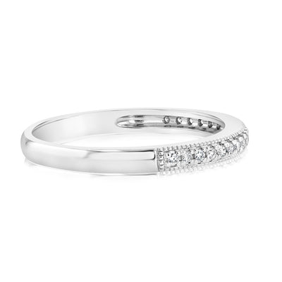 Luminesce Lab Grown 9ct White Gold 1/10 Carat Diamond Eternity Ring