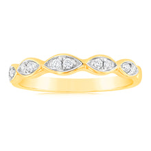 Load image into Gallery viewer, Luminesce Lab Grown 1/10 Carat Diamond Ring in 9ct Yellow Gold