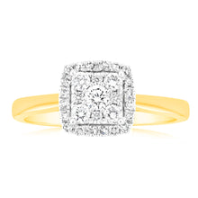 Load image into Gallery viewer, Luminesce Lab Grown 1/3 Carat Diamond Ring in 9ct Yellow Gold