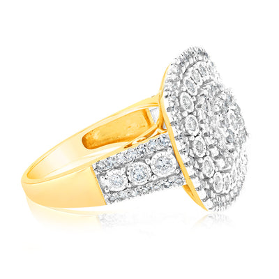 Luminesce Lab Grown 1 Carat Diamond Ring in 9ct Yellow Gold