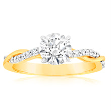 Load image into Gallery viewer, Luminesce Lab Grown 18ct Yellow Gold 1.10 Carats Diamond Engagement Ring