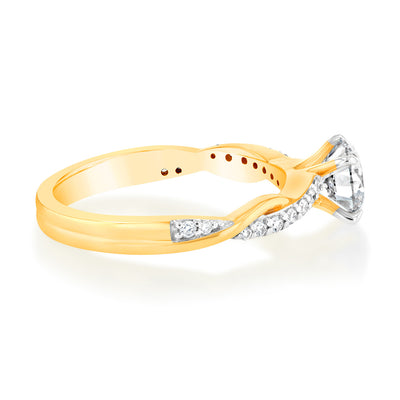 Luminesce Lab Grown 18ct Yellow Gold 1.10 Carats Diamond Ring