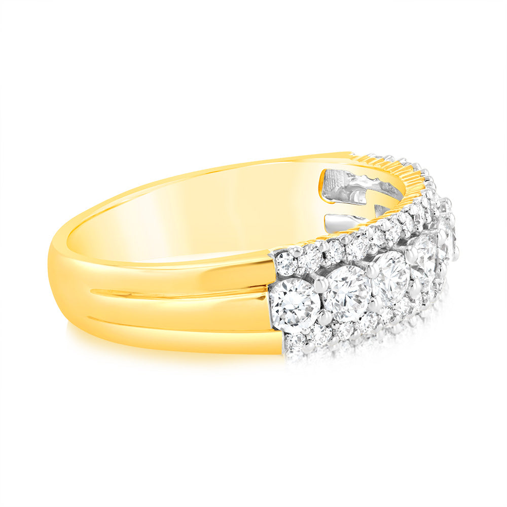 Luminesce Lab Grown 1 Carat Diamond Ring in 9ct Yellow Gold