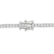 Load image into Gallery viewer, Luminesce Lab Grown 3 Carat Diamond Tennis Bracelet in Sterling Silver