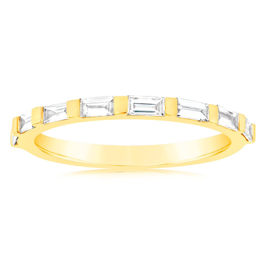 Luminesce Lab Grown 1/2 Carat Diamond Eternity Ring in 18ct Yellow Gold