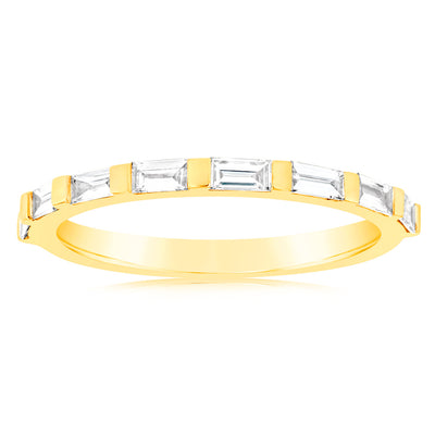 Luminesce Lab Grown 1/4 Carat Diamond Eternity Ring in 18ct Yellow Gold