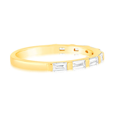 Luminesce Lab Grown 1/4 Carat Diamond Eternity Ring in 18ct Yellow Gold