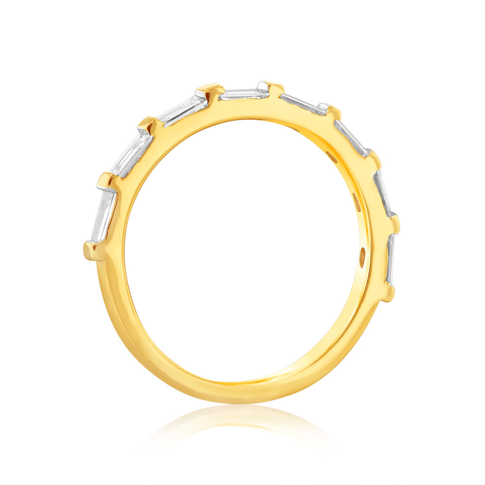 Luminesce Lab Grown 1/2 Carat Diamond Eternity Ring in 18ct Yellow Gold