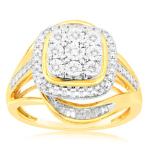 Load image into Gallery viewer, Luminesce Lab Grown 1/6 Carat Diamond Ring in 9ct Yellow Gold